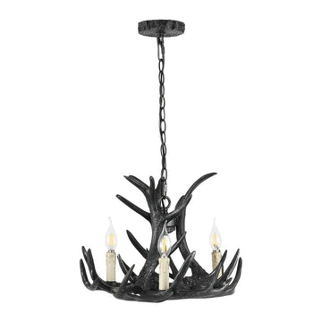 Rudolph Adjustable Resin Antler LED Chandelier